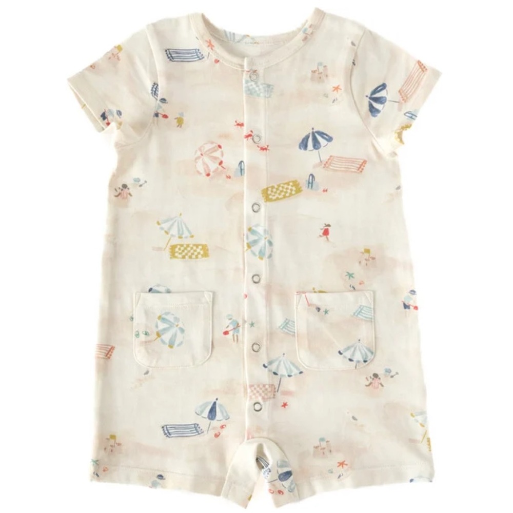 Pehr Beach Print Romper (3-6 months)